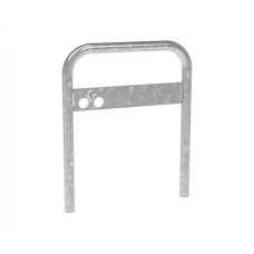 Curved Bicycle Rack with Signage, 1 Bicycle, PROCITY: Metal - Hot-dip Galvanized, for Embedding.