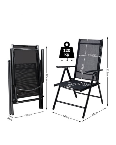 Gartenmöbel Set Alu 7-tlg. Anthrazit Sitzgruppe Bern