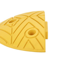 Road speed bump 75mm starting piece yellow