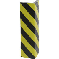 Corner protection profile self-adhesive made of foam, yellow-black 