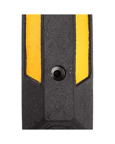 Parking space demarcation 180 cm, black-yellow. Buy in the online store.