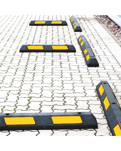 Parking space demarcation 180 cm, black-yellow. Buy in the online store.