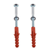 Mounting material set for parking space barrier 90 cm  