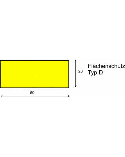 Warning protection profile, surface protection type D 1 m. Buy in the online store.