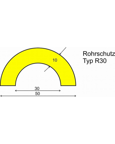 Pipe Protection R30 1 m self-adhesive. Buy in the online store.