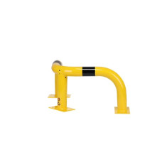 Impact Corner Protection 350 mm high, 600x600 mm, yellow-black, Indoor, TEUV-certified