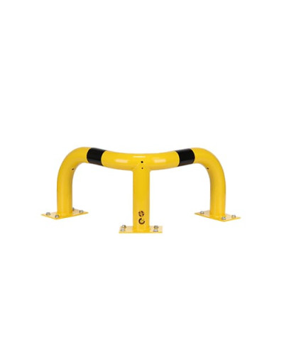 Rammschutzecken Eckschutzbügel 350 mm Höhe, 600x600 mm, verzinkt und beschichtet, zum Aufdübeln, gelb-schwarz - INCAPCORP. Kaufen Sie im Online-Shop