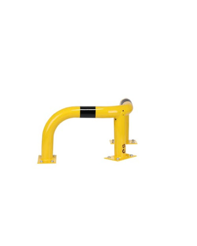 Rammschutzecken Eckschutzbügel 350 mm Höhe, 600x600 mm, verzinkt und beschichtet, zum Aufdübeln, gelb-schwarz - INCAPCORP. Kaufen Sie im Online-Shop