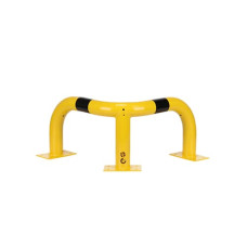 Impact Corner Protection 350 mm high, 600x600 mm, yellow-black, Indoor and outdoor, TEUV-certified