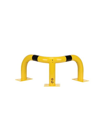 Rammschutzecken Eckschutzbügel 350 mm Höhe, 600x600 mm, verzinkt und beschichtet, zum Aufdübeln, gelb-schwarz - INCAPCORP. Kaufen Sie im Online-Shop