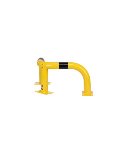 Rammschutzecken Eckschutzbügel 350 mm Höhe, 600x600 mm, verzinkt und beschichtet, zum Aufdübeln, gelb-schwarz - INCAPCORP. Kaufen Sie im Online-Shop