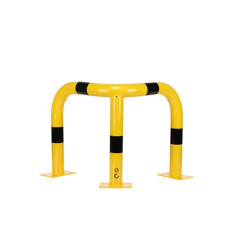 Impact Corner Protection 600 mm high, 600x600 mm, yellow-black, Indoor and outdoor, TEUV-certified