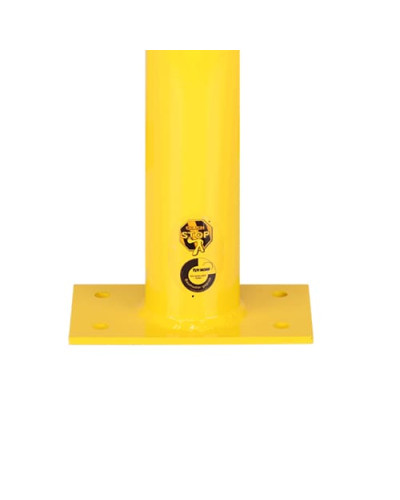 Rammschutzecken Eckschutzbügel 1200 mm Höhe, 600x600 mm, verzinkt und beschichtet, zum Aufdübeln, gelb-schwarz - INCAPCORP. Kaufen Sie im Online-Shop