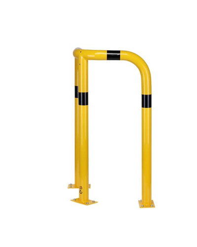 Rammschutzecken Eckschutzbügel 1200 mm Höhe, 600x600 mm, verzinkt und beschichtet, zum Aufdübeln, gelb-schwarz - INCAPCORP. Kaufen Sie im Online-Shop