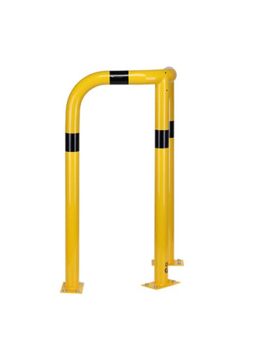 Rammschutzecken Eckschutzbügel 1200 mm Höhe, 600x600 mm, verzinkt und beschichtet, zum Aufdübeln, gelb-schwarz - INCAPCORP. Kaufen Sie im Online-Shop