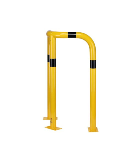 Rammschutzecken Eckschutzbügel 1200 mm Höhe, 600x600 mm, verzinkt und beschichtet, zum Aufdübeln, gelb-schwarz - INCAPCORP. Kaufen Sie im Online-Shop