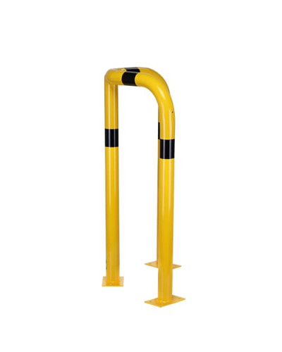Rammschutzecken Eckschutzbügel 1200 mm Höhe, 600x600 mm, verzinkt und beschichtet, zum Aufdübeln, gelb-schwarz - INCAPCORP. Kaufen Sie im Online-Shop