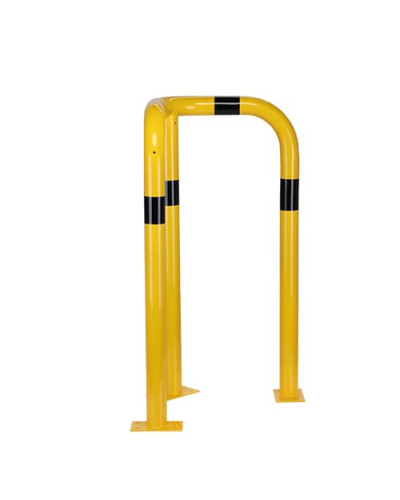 Rammschutzecken Eckschutzbügel 1200 mm Höhe, 600x600 mm, verzinkt und beschichtet, zum Aufdübeln, gelb-schwarz - INCAPCORP. Kaufen Sie im Online-Shop