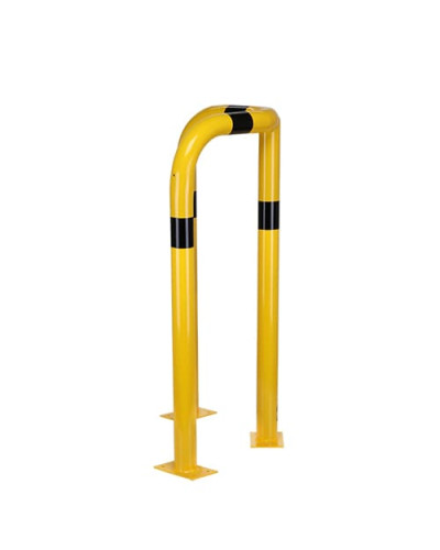 Rammschutzecken Eckschutzbügel 1200 mm Höhe, 600x600 mm, verzinkt und beschichtet, zum Aufdübeln, gelb-schwarz - INCAPCORP. Kaufen Sie im Online-Shop