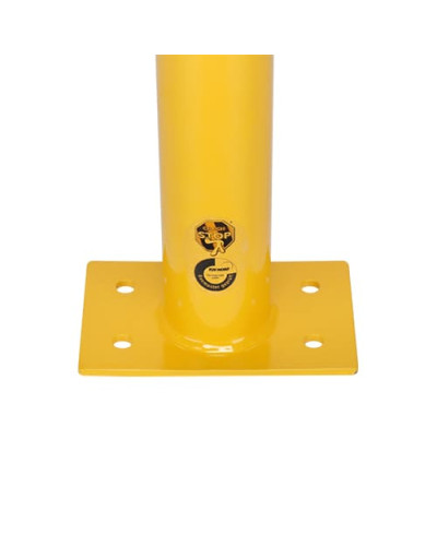 Rammschutzpoller D 76 mm H 1200 mm, gelb/schwarz. TÜV-zertifiziert. Kaufen Sie im Online-Shop
