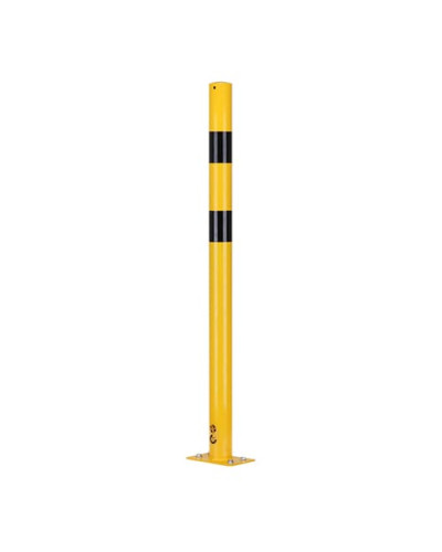 Rammschutzpoller D 76 mm H 1200 mm, gelb/schwarz. TÜV-zertifiziert. Kaufen Sie im Online-Shop
