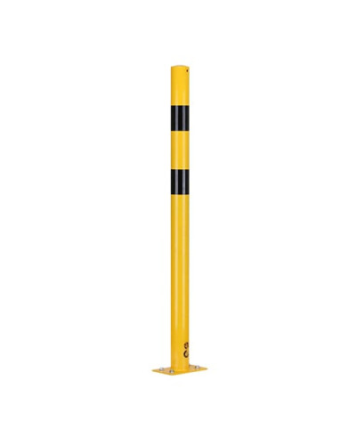 Rammschutzpoller D 76 mm H 1200 mm, gelb/schwarz. TÜV-zertifiziert. Kaufen Sie im Online-Shop