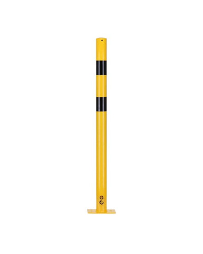 Rammschutzpoller D 76 mm H 1200 mm, gelb/schwarz. TÜV-zertifiziert. Kaufen Sie im Online-Shop
