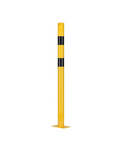 Rammschutzpoller D 76 mm H 1200 mm, gelb/schwarz. TÜV-zertifiziert. Kaufen Sie im Online-Shop