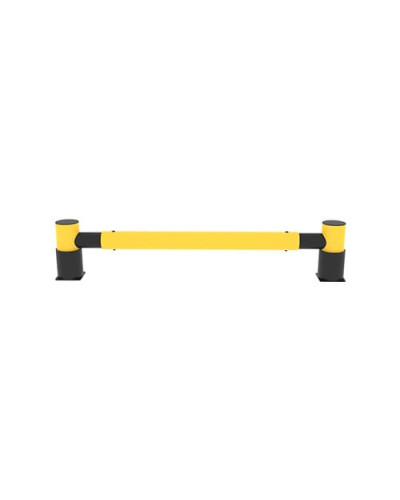Rack-end barrier Golf single rail, 2.5 m, yellow-black, for Dowelling - INCAPCORP. Buy in the online store.
