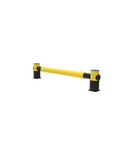 Rack-end barrier Golf single rail, 2.5 m, yellow-black, for Dowelling - INCAPCORP. Buy in the online store.