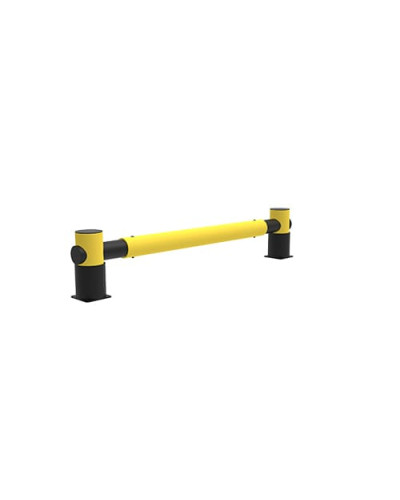 Rack-end barrier Golf single rail, 2.5 m, yellow-black, for Dowelling - INCAPCORP. Buy in the online store.