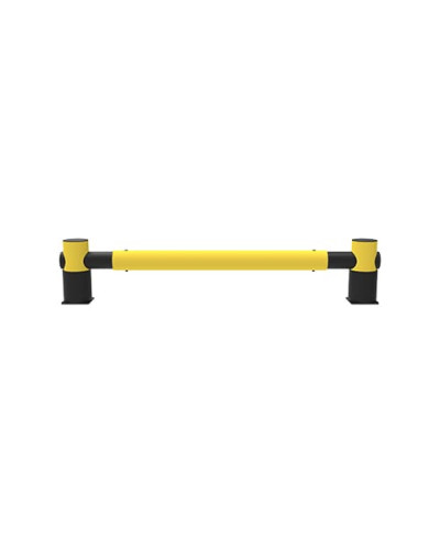 Rack-end barrier Golf single rail, 2.5 m, yellow-black, for Dowelling - INCAPCORP. Buy in the online store.