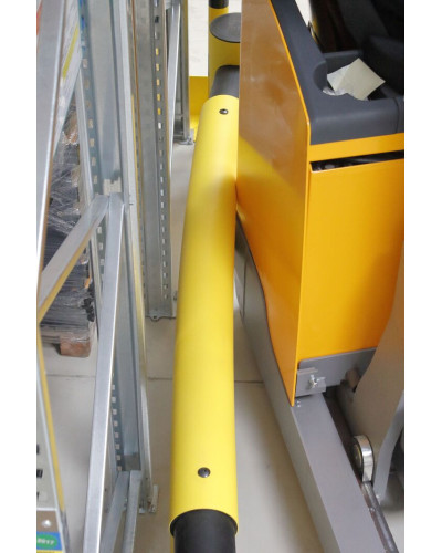 Rack-end barrier Golf single rail, 1100 mm, yellow-black, for Dowelling - INCAPCORP. Buy in the online store.