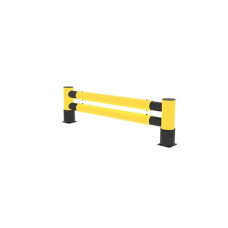 Rack-end barrier Golf double rail, 2.5 m, TÜV tested