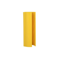 Rack Guard Protector ALFA 400 mm for rack legs widths of 100-125 mm, yellow, TÜV tested