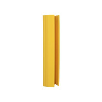 Rack Guard Protector ALFA 600 mm for rack legs widths of 100-125 mm, yellow, TÜV tested