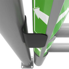 Stop bracket for JULIET swing door, black powder-coated