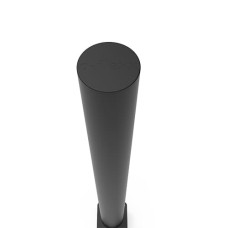 DELTA bollard, 100 mm diameter and 1200 mm height, made of flexible special plastic, black, TÜV-tested