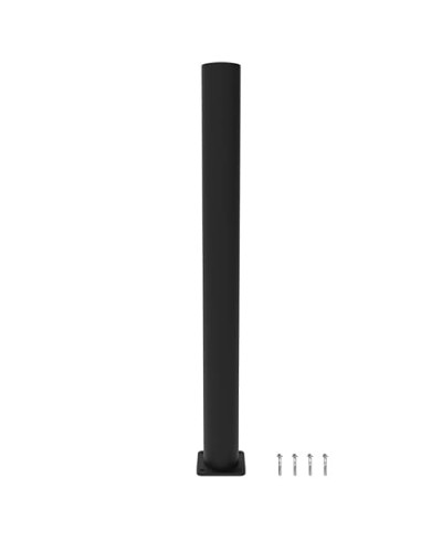 DELTA bollard, 100 mm diameter and 1200 mm height, made of flexible special plastic, black, for Dowelling - INCAPCORP. Buy in the online store.