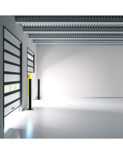 DELTA bollard, 100 mm diameter and 1200 mm height, made of flexible special plastic, black, for Dowelling - INCAPCORP. Buy in the online store.