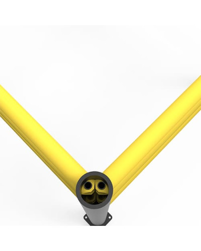 Set of bars made of flexible special plastic for safety barrier Delta 3, custom-cut, yellow - INCAPCORP. Buy in the online store.