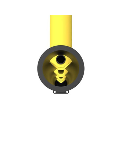 End post 110x1200 for DELTA 4 flexible safety railing, for Dowelling - INCAPCORP. Buy in the online store.