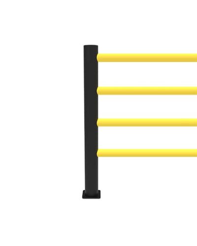 End post 110x1200 for DELTA 4 flexible safety railing, for Dowelling - INCAPCORP. Buy in the online store.