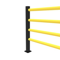 Endpfosten 110x1200 für Flexibles Sicherheitsgeländer DELTA 4