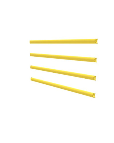 Set of bars made of flexible special plastic for safety barrier Delta 4, yellow - INCAPCORP. Buy in the online store.
