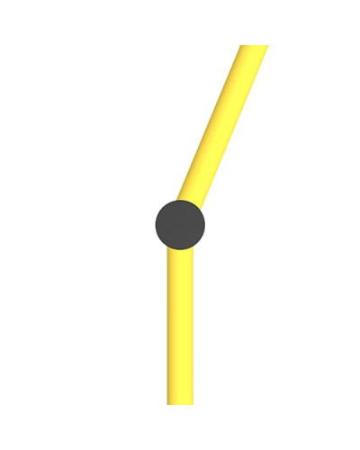 Corner post 22.5 degrees 100x1200 made of flexible special plastic for DELTA 4 safety barrier, for Dowelling - INCAPCORP. Buy in the online store.