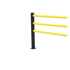 End post 100x1200 mm made of flexible special plastic for DELTA 3 flexible safety barrier