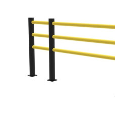 Centre post 100x1200 mm made of flexible special plastic for DELTA 3 flexible safety barrier