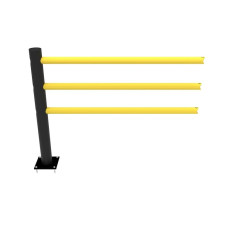 Extension set straight: 1 pieces of middle posts and 3 pieces of spars for Safety Barrier DELTA 3