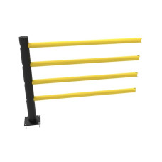 Extension set straight: 1 pieces of middle posts and 4 pieces of spars for Safety Barrier DELTA 4